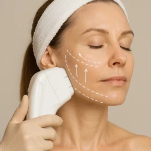 Woman having HI-FU to reduce wrinkles call LA LIPO Kent Now!