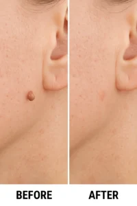 Skin tags removal Kent before and after